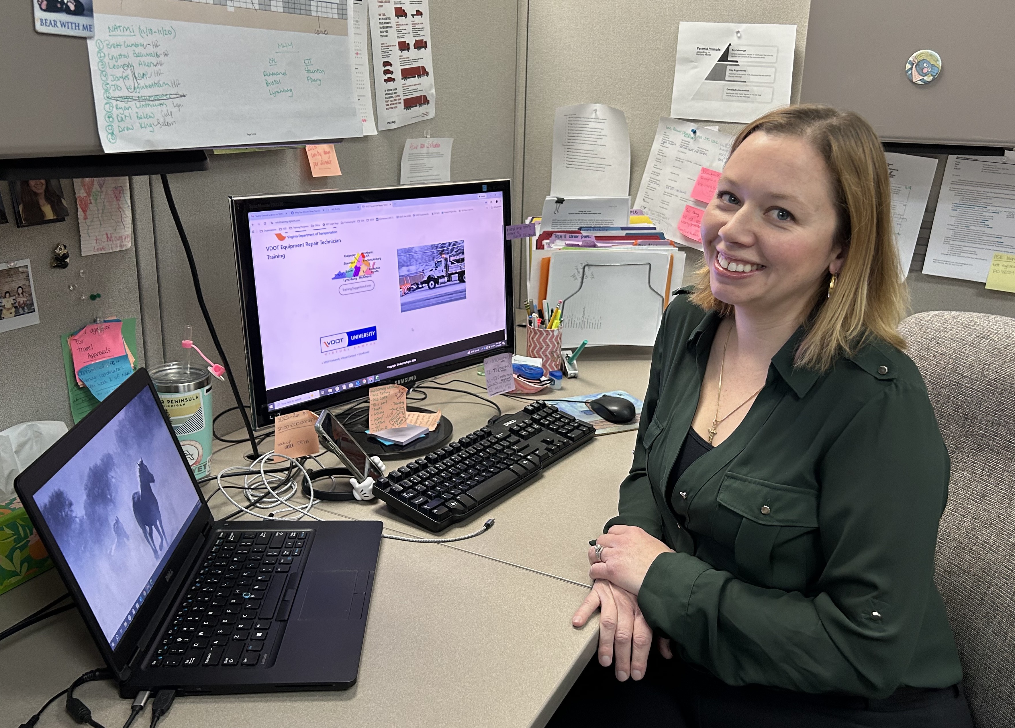 Jessica H. administers DG's VDOT Training Program at the DG Technologies Headquarters in Farmington Hills.